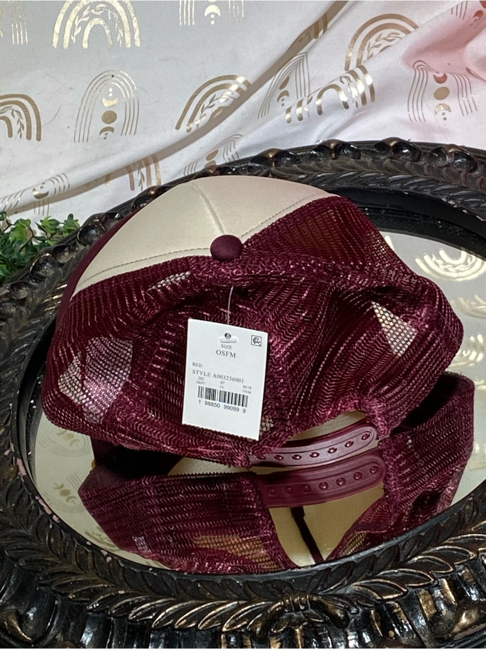 Bronco Built Wild Maroon & White Trucker Hat - Picture 4 of 6